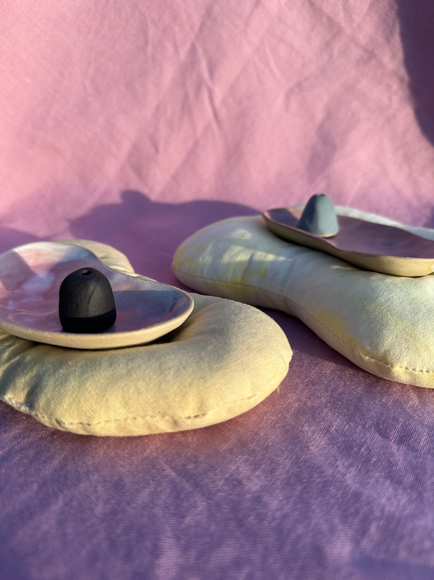 Ceramic Bowl and Incense Holder β Walnut