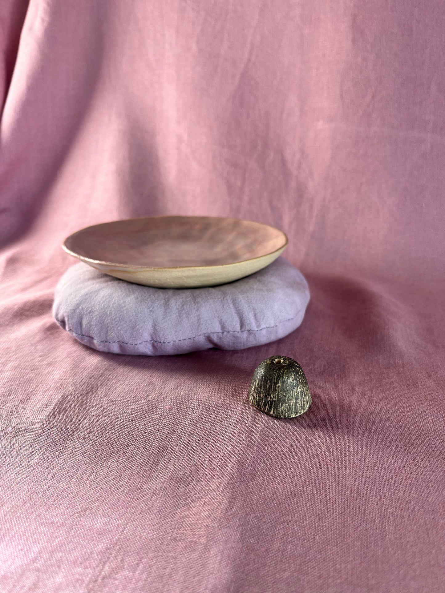 Ceramic Bowl and Incense Holder – Violet