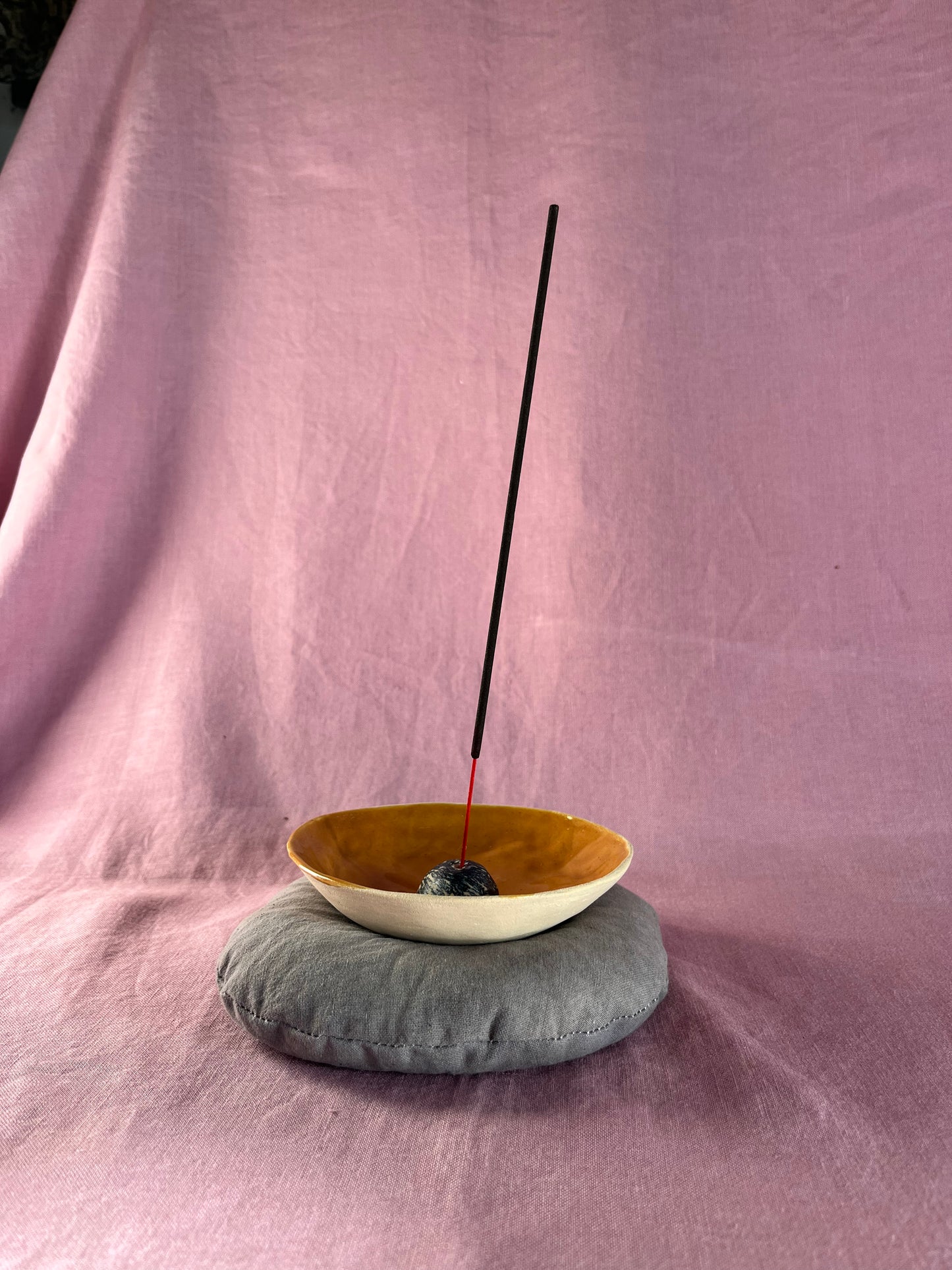 Ceramic Bowl and Incense Holder β Logwood