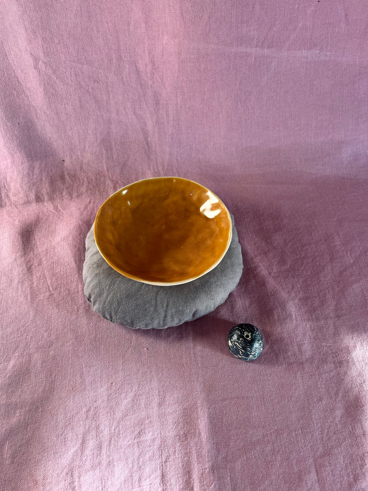 Ceramic Bowl and Incense Holder β Logwood