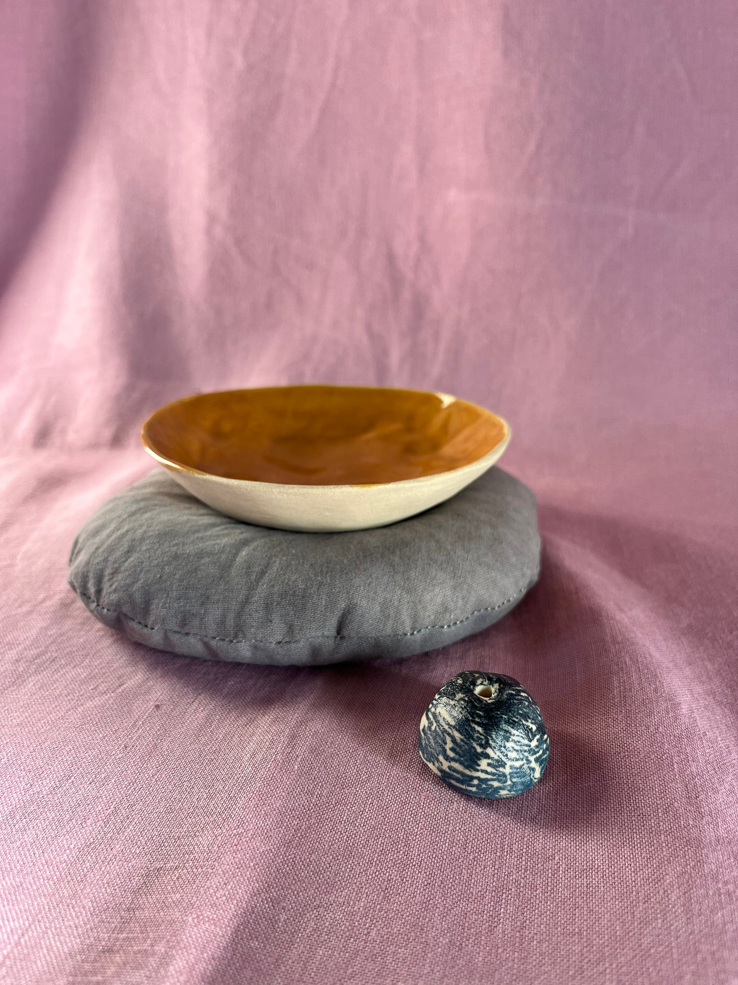 Ceramic Bowl and Incense Holder β Logwood