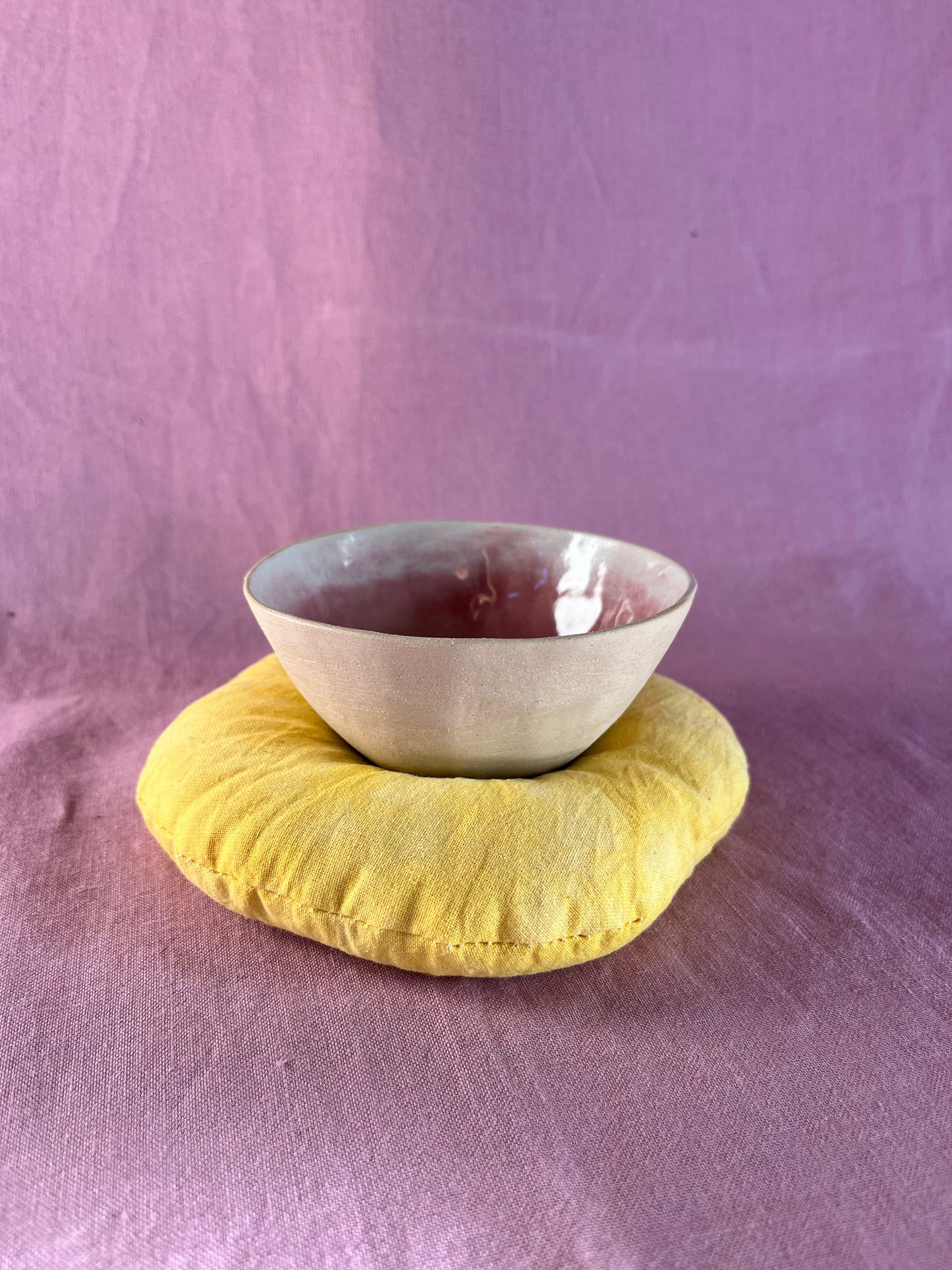Ceramic Bowl and Incense Holder β Sunflower