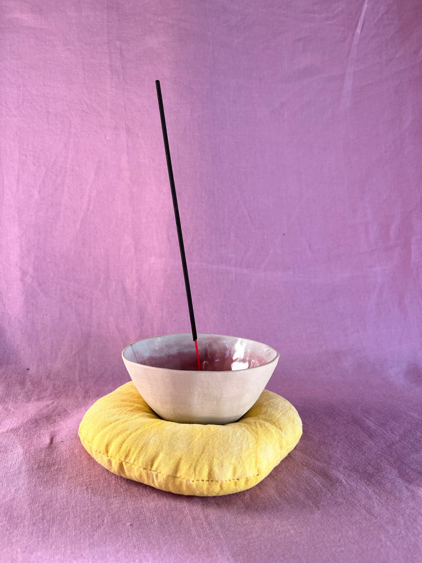 Ceramic Bowl and Incense Holder β Sunflower