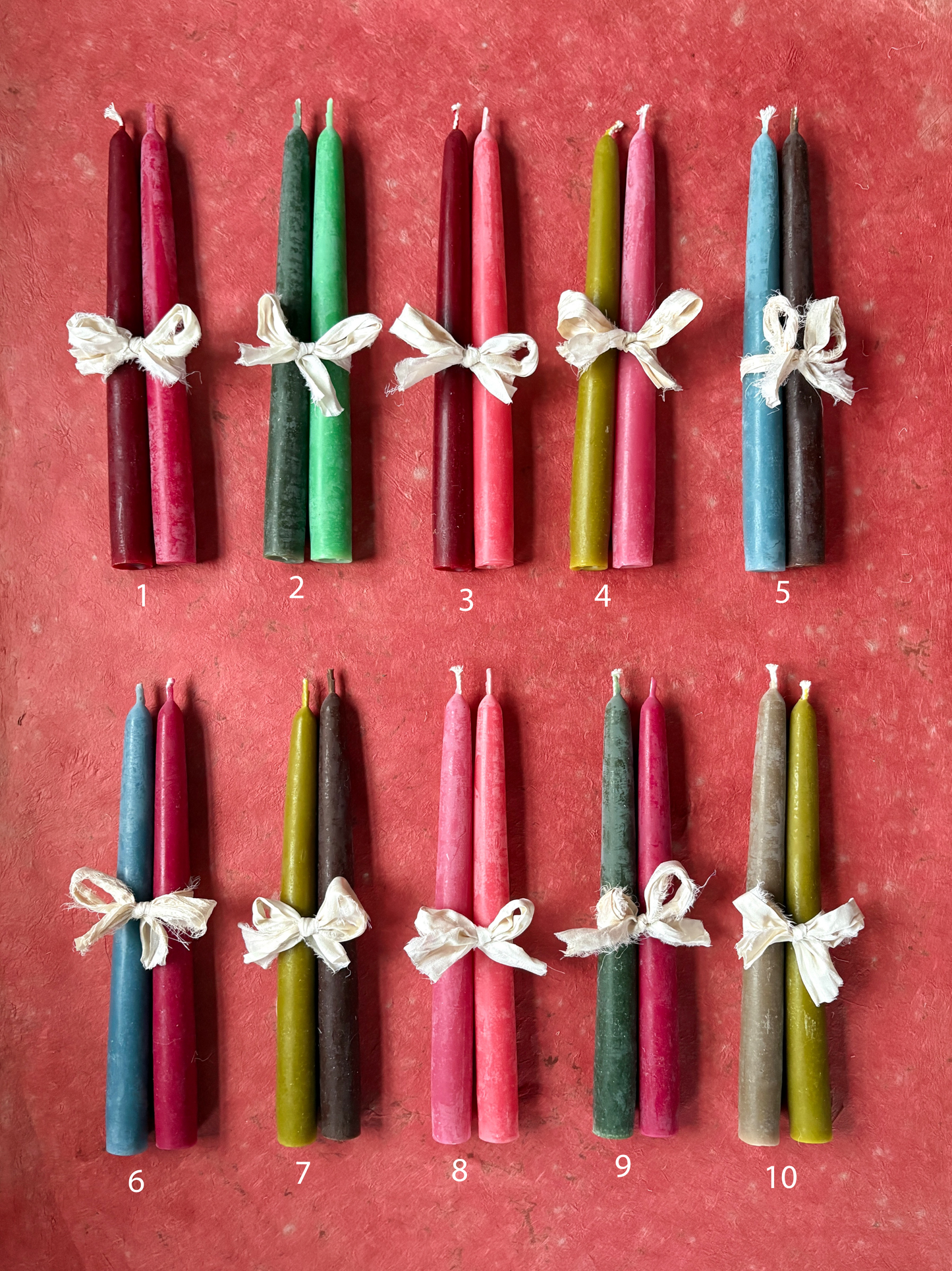 Beeswax Taper Candles